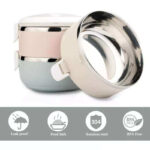Cute Japanese Bento Lunch Box – Stainless Steel, Leak-Proof, Portable Food Container - Image 3
