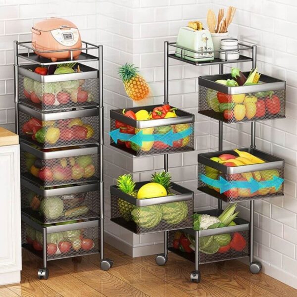 Layer Square Shape Kitchen Rack (1)