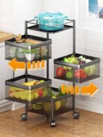 Layer Square Shape Kitchen Rack (2)