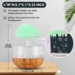 Rechargeable Rain Cloud Humidifier Mushroom Lamp 3