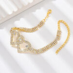 Fashionable Double Heart Anklet