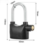 High Decibel Alarm Padlock – Heavy-Duty Anti-Theft Lock with Key & Combination Options - Image 4
