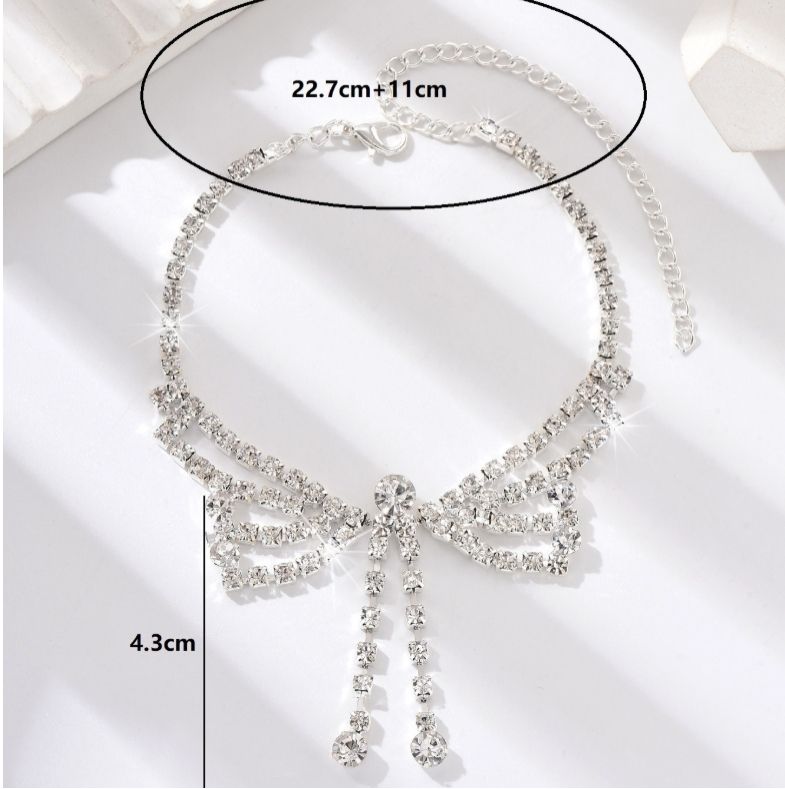 rhinestone anklet